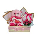 Cesta Pelúcia e Chocolate 