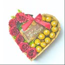 Coração Ferrero Com Rosas