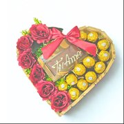 Coração Ferrero Com Rosas