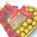 Coração Ferrero Com Rosas