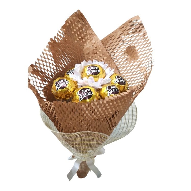 Buquê Chocolate Elegance Ouro Branco