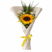 Ramalhete de Girassol No Papel Colmeia