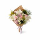 Buquê Delicado e Elegante Lírios Branco e Rosas