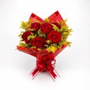 Buquê 7 rosas vermelhas Radiante