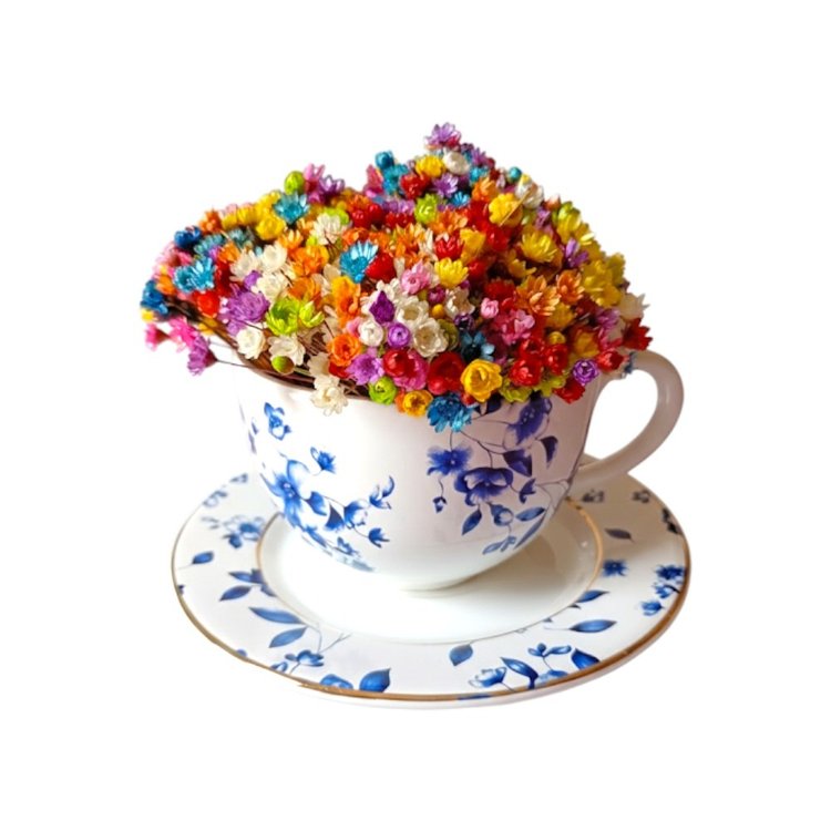 Xícara de Chá Ouro Azul Real