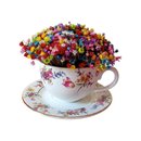 Xícara de Chá Ouro Floral Royal