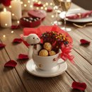 Bouquet na Xícara Ouro