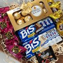 Cesta Coração Pede Bis e Ferrero Rocher 