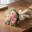 Buquê Trio de Rosas Claras Nacionais