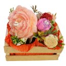 Arranjo Aromático Flores Vela e Cera Pequeno