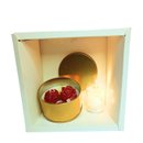 Caixa Vela Aromática Dourada Com Vela Amarela