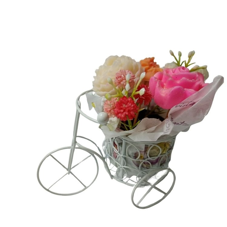 Adorável Brisa de Rosas Mini Bike Aramada aromática