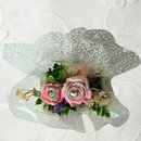 Arranjo Pequenos Carinhos com Vela Botão de Rosa