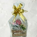 Arranjo Pequenos Carinhos com Vela Botão de Rosa