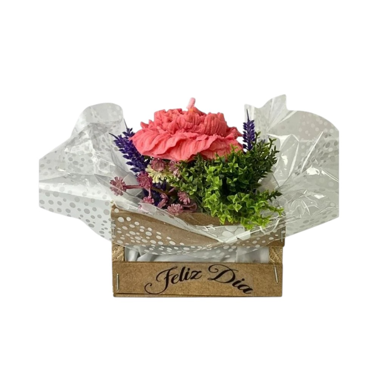 Arranjo Pequenos Carinhos Vela Peonia Aromatica