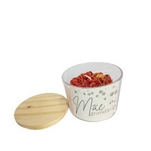 Vela Aromática Corações Copo Vidro