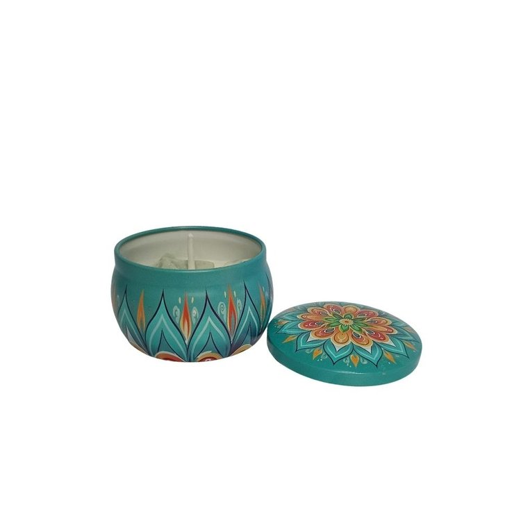 Vela Aromática Mar em Lata Decorada