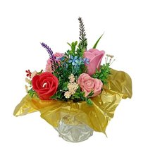 Vela Aromática Rosas com Vaso