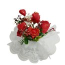 Arranjo Rosas e Corações de Velas e Cera