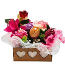 Arranjo Vela Aromática Florais Coração