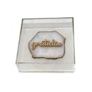 Quadro em Acrílico com Chapa de Quartzo Gratidão