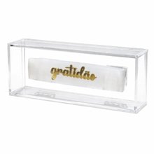 Quadro em Acrílico com Chapa de Selenita Gratidão