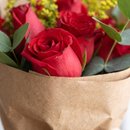Buquê com Lindas 10 Rosas Vermelhas