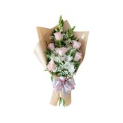 Ramalhete de 6 Rosas Cor Rosa