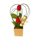 Arranjo com Rosas e Ferrero