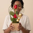 Arranjo com Rosas e Ferrero
