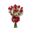 Buquê de 12 Lindas Rosas Vermelhas