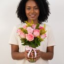 Arranjo com 20 Botões de Rosas