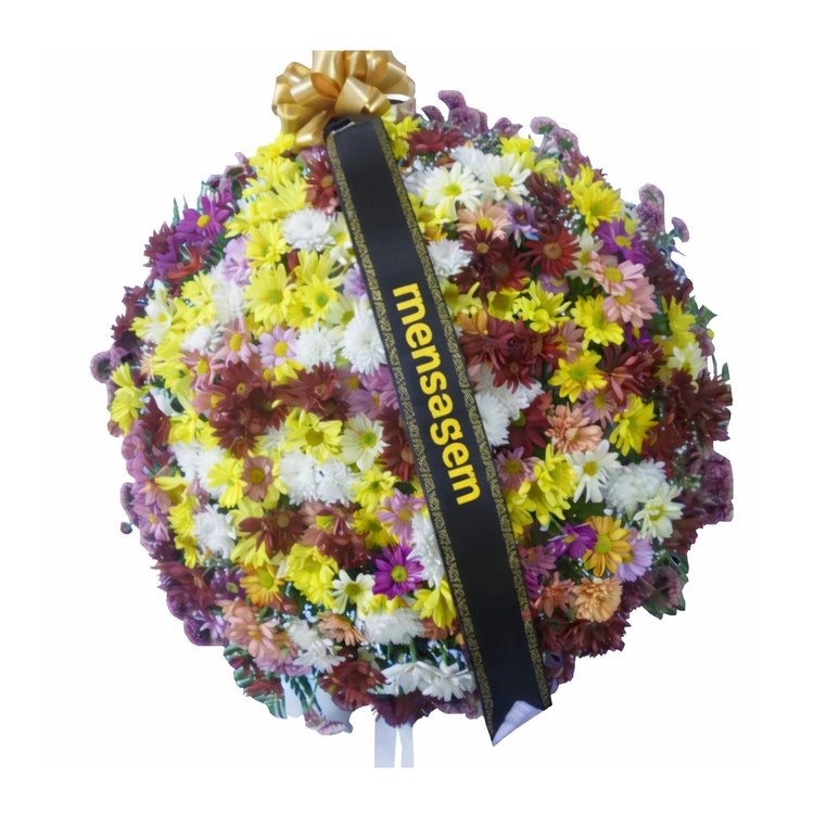 Coroa Fúnebre de Flores Mistas