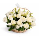 Cesta Pureza em Rosas