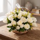 Cesta Pureza em Rosas