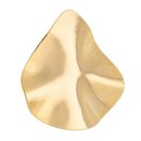 Brinco Coração Orgânico Dourado