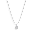 Colar com Pingente Gota Prata 