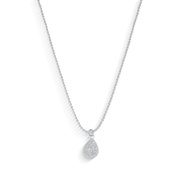 Colar com Pingente Gota Prata