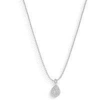 Colar com Pingente Gota Prata 