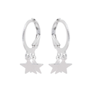 Brinco Click Estrela Prata