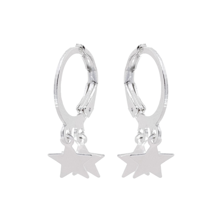Brinco Click Estrela Prata
