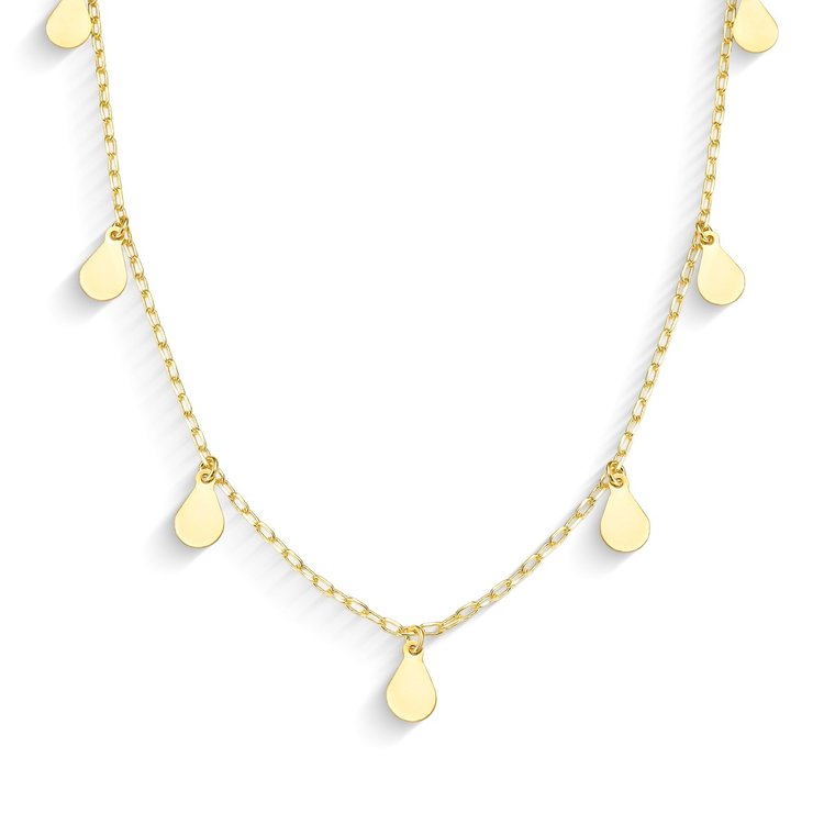 Colar Gotas Douradas