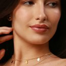 Colar Gotas Douradas 