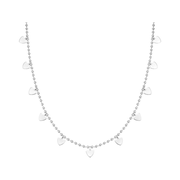 Colar Corações Prata