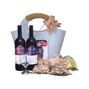 Cesta Vinho e Suco Luxo