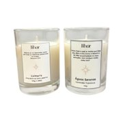 Velas Aromáticas de Chá Branco e Lavanda