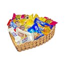 Cesta Coração Bombons Favoritos Lacta Laço Vermelho