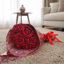 Buquê de 7 Rosas Vermelhas Artificiais 