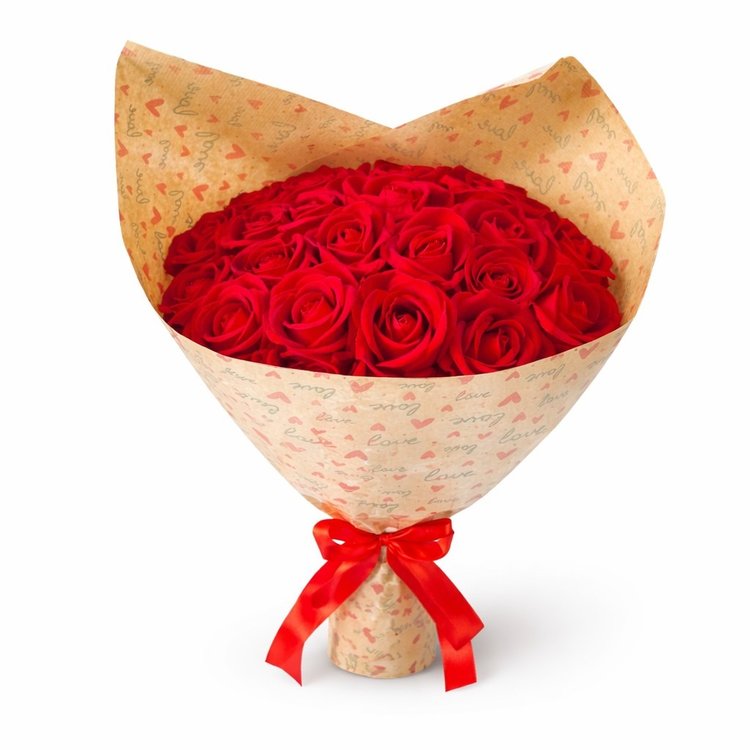 Buquê de 15 Rosas Vermelhas Artificiais