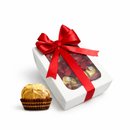 Caixa Branca Bombom Ferrero Rocher 4 Unidades